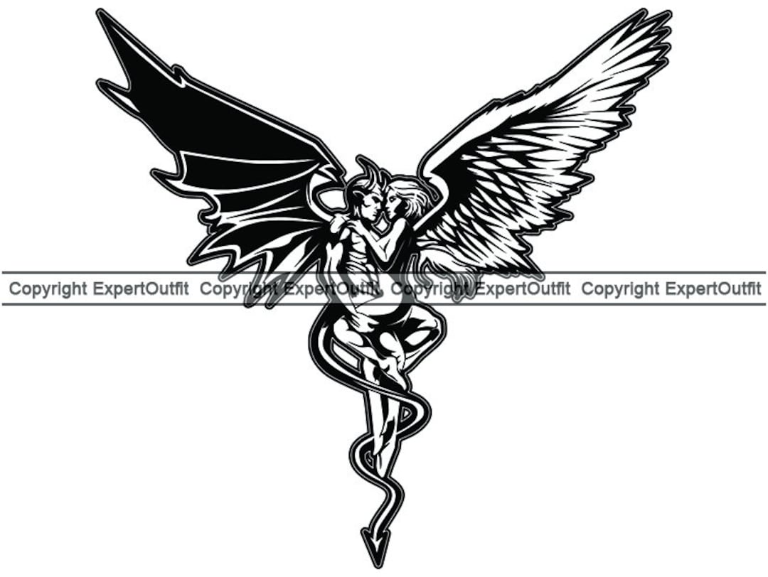 Premium Vector  Snake wraps around christian cross the struggle between  good and evil saint and sinner love and hate life and death symbolic  vector illustration logo emblem or tattoo