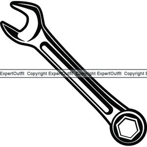Mechanic Mechanical Wrench Tool Toolkit Toolbox Hardware Equipment Technician Repair Repairman .SVG .PNG Clipart Vector Cricut Cut Cutting