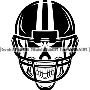 Football Helmet #5 Skull Equipment Team Sports School College Pro Professional Game Uniform Logo .SVG .EPS .PNG Vector Cricut Cut Cutting