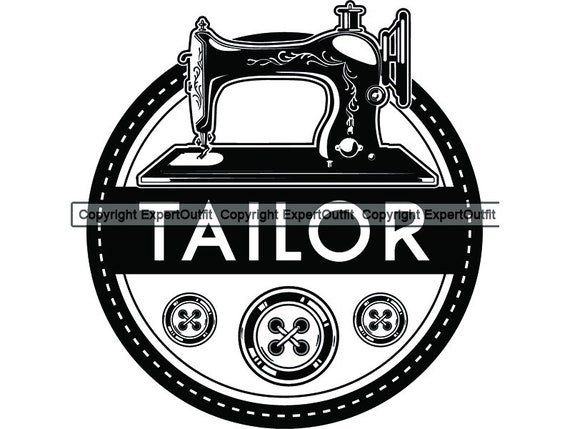 Tailor Logo Sewing Machine Handmade Arts Craft Seamstress Knit Etsy