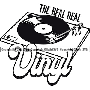 DJ Disc Jockey Audio Stecker Musik Kabel Kabel Plattenspieler Plattenspieler Mixer Album Vinyl Club Sound Art Design Logo SVG PNG Vektor Clipart Cut