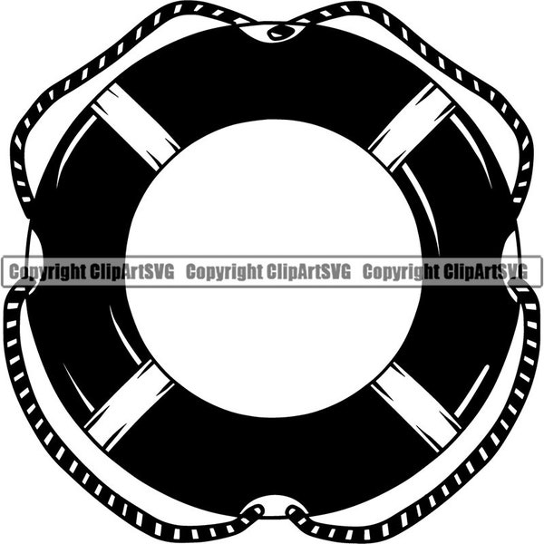 Life Preserver Rescue EMT Lifeguard Save Life Guard Ocean Deep Water Beach Tower Buoy Waves Drown Swim .SVG .PNG Clipart Vector Cut Cutting