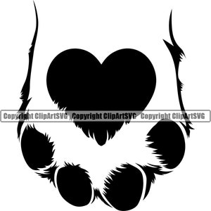 Dog Cat Pet Heart Love Paw Print Puppy Pup Sitter Sitting Walker Walking Art Artwork Design Logo SVG PNG Clipart Vector Cut Cutting File