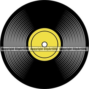 Vinyl Schallplatte Album Musik Turntable Player Mixer DJ Disc Jockey Scratching Club Stereo Sound Design Art Logo SVG PNG Vektor Clipart geschnitten Datei
