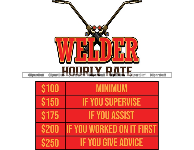 Welder Hourly Rate Funny Welding Sign Weld Steel Iron Etsy