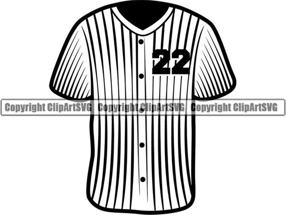 Download Baseball Jersey 1 Shirt Uniform Outfit Sports League Player Etsy