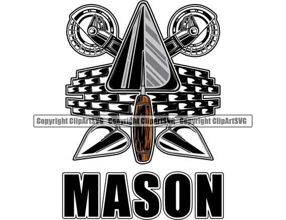 Mason Masonry Concrete Construction Building Cement Brick Etsy