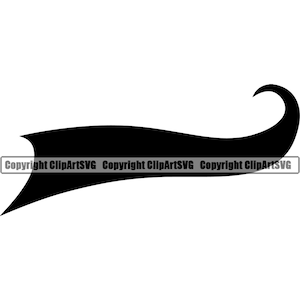 Text Tail Swoosh Swash Vintage Retro Style School Team Game Sport Text Art Word Design Element Logo SVG PNG Vector Cricut Cut Cutting File