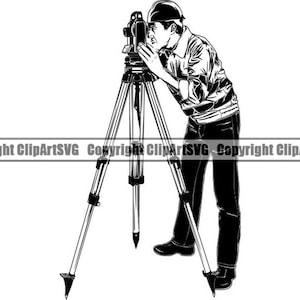 Land Surveyor #6 Tape Tool Scale Construction Equipment Builder Road Reel Survey measuring  Logo .SVG .PNG Clipart Vector Cricut Cut Cutting