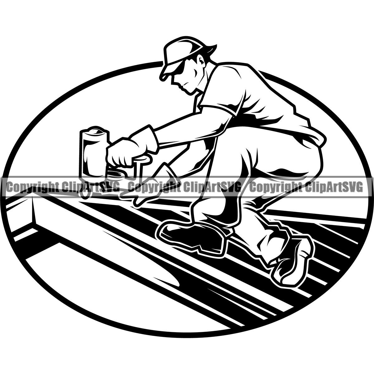 Construction Roof Roofer Roofing Nail Gun Build Handyman Work Etsy