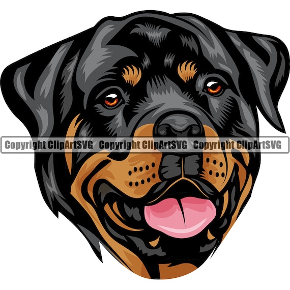 Rottweiler Dog Breed Smiling Puppy Animal Pet Smile Happy Hound