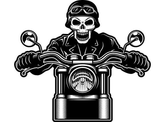 Download Motorcycle Skull 5 Leather Jacket Helmet Goggles Chopper ...
