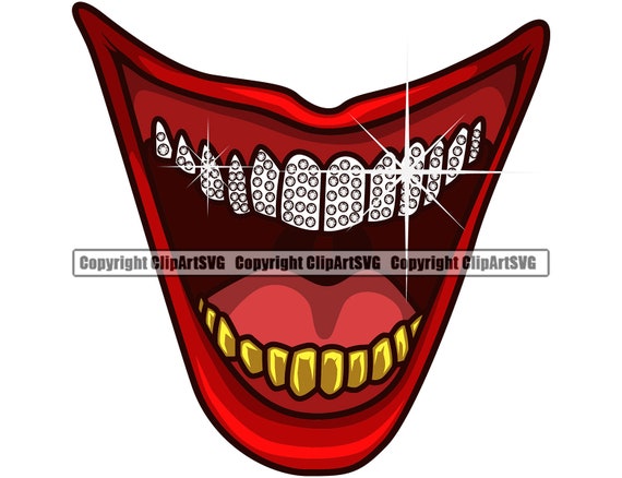 Villain Grin Mouth' Sticker