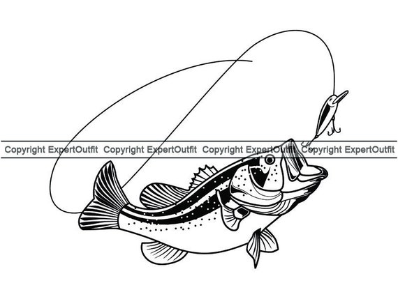 Download Fish Fishing Bass Trout Cast Catch Catching Sea Net Bait Chum Etsy