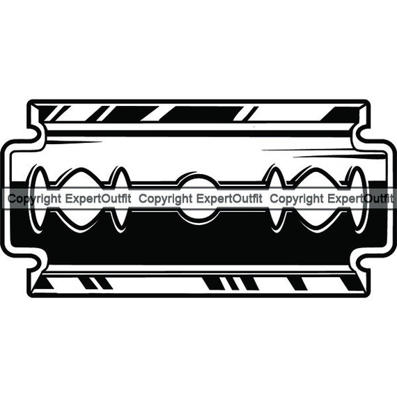 Razor Blade #1 Barber Shave Groom Salon Shaving Cut Slice Death Evil Emo  Steel Metal Weapon Logo .SVG .PNG Clipart Vector Cricut Cut Cutting