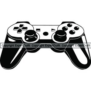 Controller per videogiochi n. 4 Gioca Joystick Console Gamepad Computer Pad Pulsante di gioco PC wireless. SVG. PNG Clipart Clipart Vector Cut Cutting