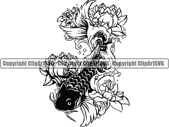 Koi Fish 5 Japanese Tattoo Traditional Asian Oriental Art - Etsy Australia Koi Fish 5 Japanese Tattoo Traditional Asian Oriental Art - Etsy Australia