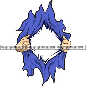 Manos Rasgar Rasgar Camisa abierta Ropa Tela Símbolo Rasgar Rasgar Revelar Mostrar Elemento de diseño Arte Logotipo SVG Png Clipart Vector Corte Archivo de corte