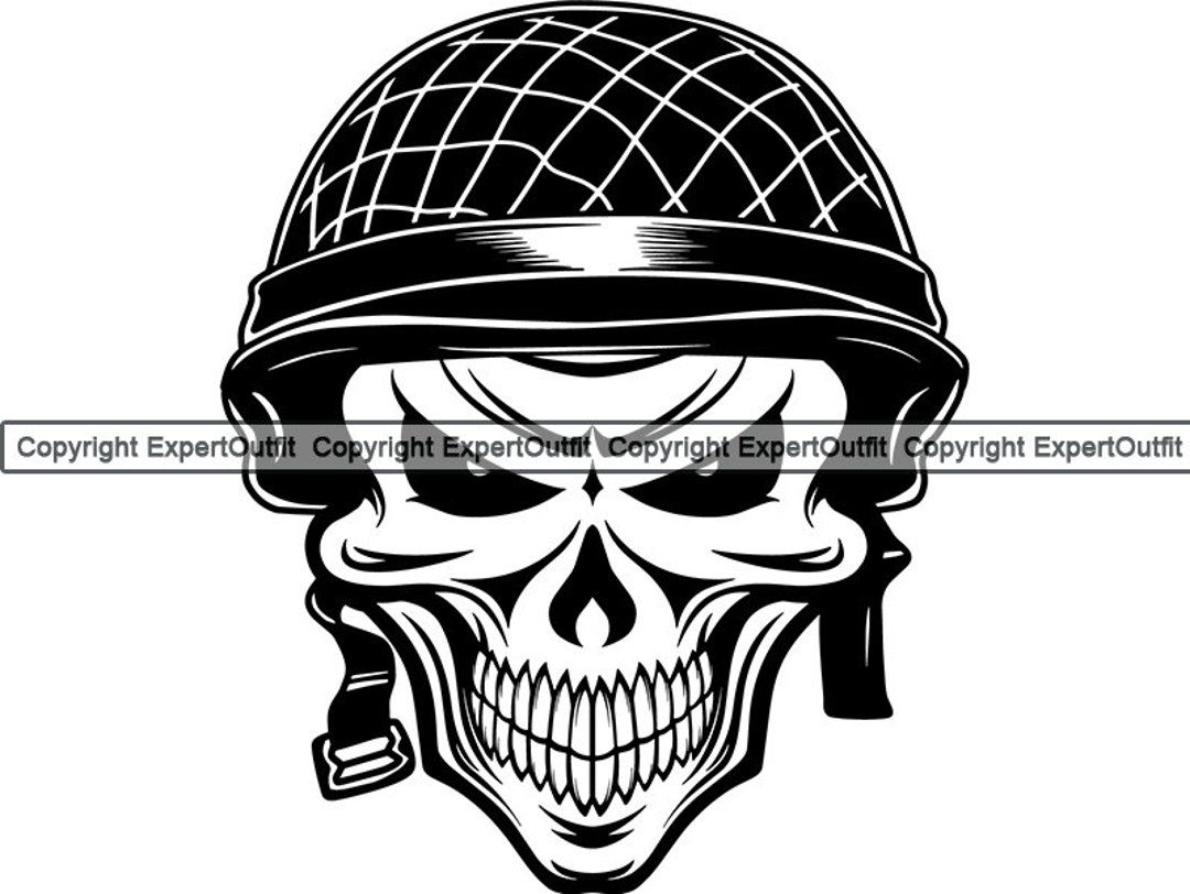 Weapon Soldier Hat Bullet Skull Skeleton Helmet Ammunition - Etsy