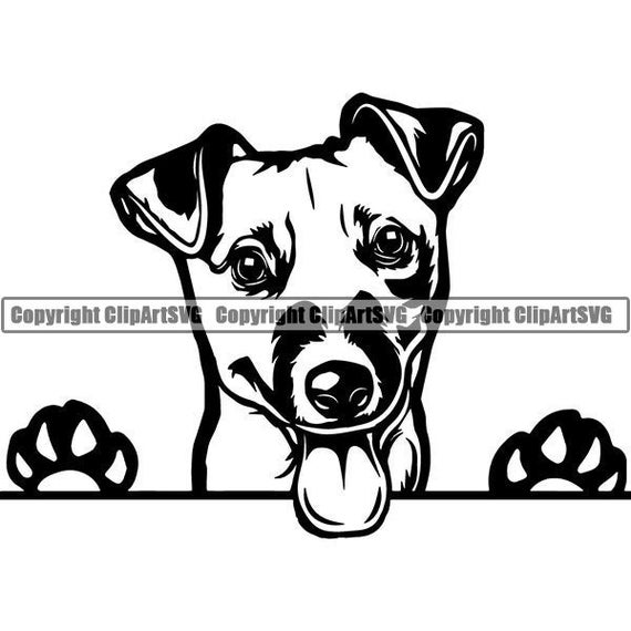 Jack Russell Terrier & Paws Umbrella Jack Russell Terrier & Paws Umbrella