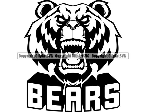 Drawing & Drafting Grizzly Bear Sports Team School Mascot Grizzlies ...
