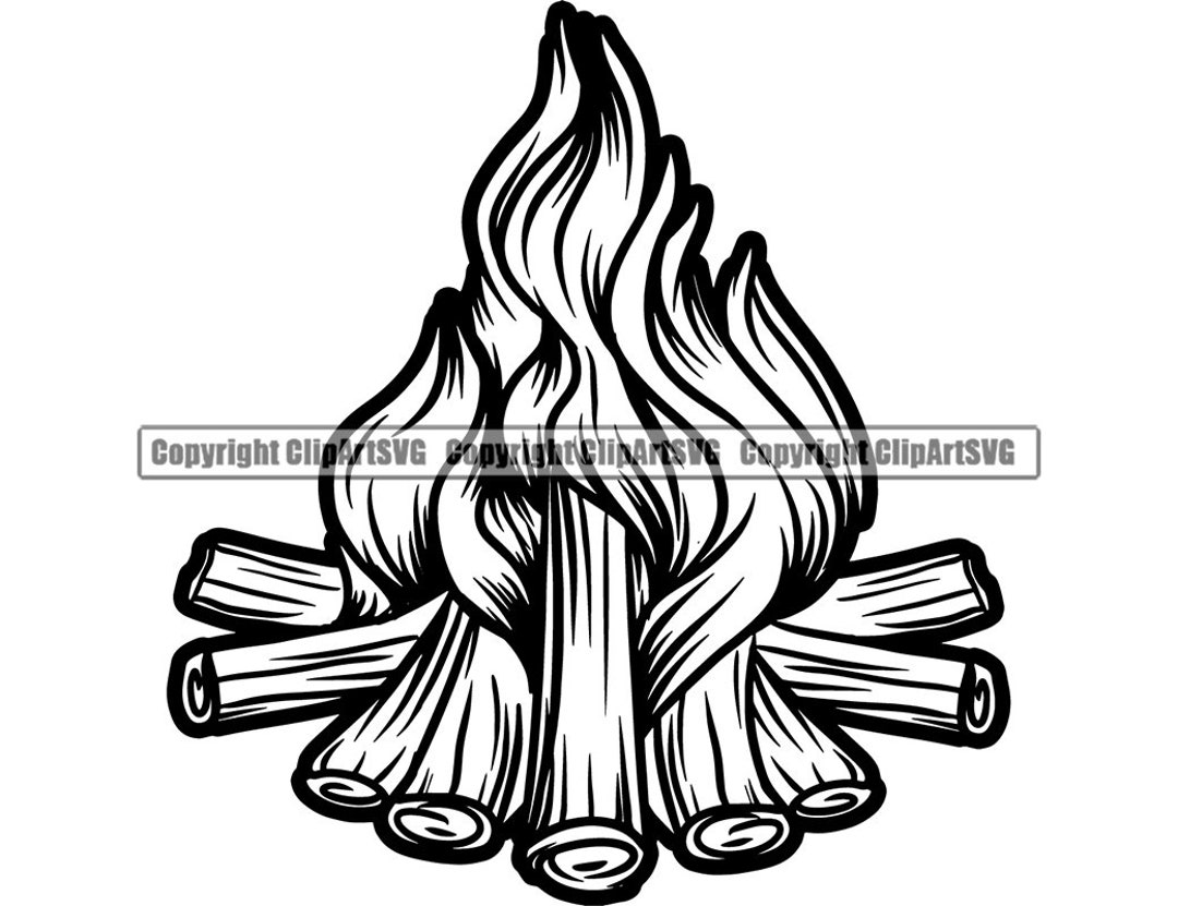 Camp Fire Campfire Wood Flame Bonfire Firewood Camping Hiking Hike