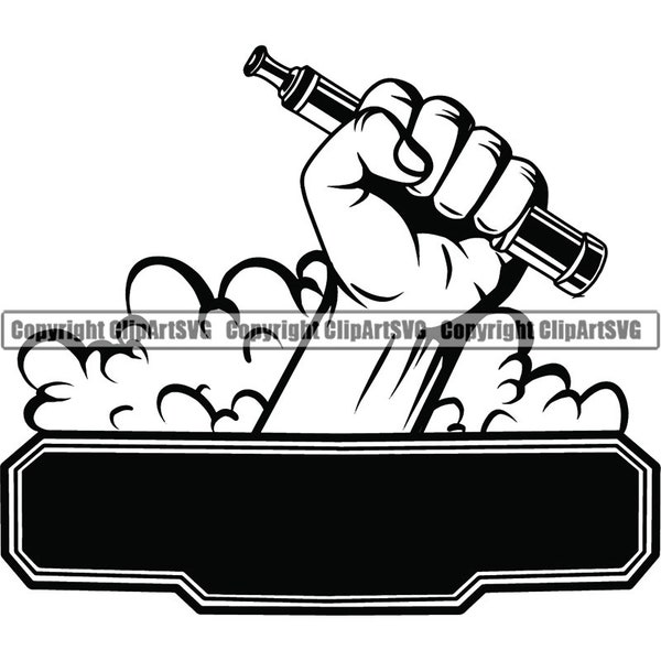 Vaporizer Logo Vape Vapor Crossed Smoking Device Smoke Shop Smoker Cloud Pipe Reggaeton Art.SVG .PNG Clipart Vector Cricut Cut Cutting File