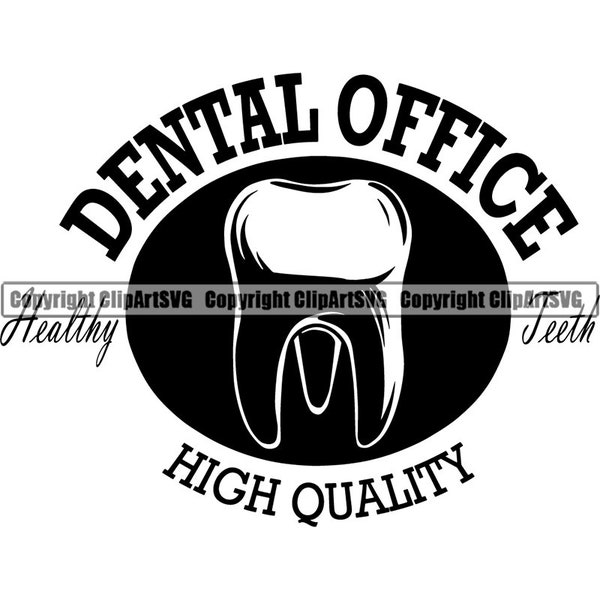 Dentist Logo Dentistry Dental Tooth Teeth Tool Medical Orthodontic Orthodontist Oral Smile Doctor Equipment .SVG .PNG Vector Cricut Cutting