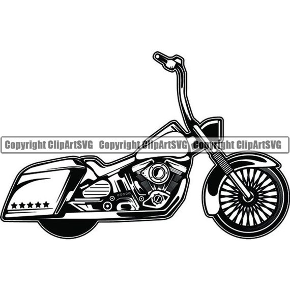 Motorcycle 15 Custom Chopper Outlaw Motorbike Bike Biker Etsy