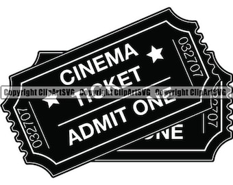 Ticket SVG Ticket Clipart Ticket PNG Movie Ticket Svg - Etsy