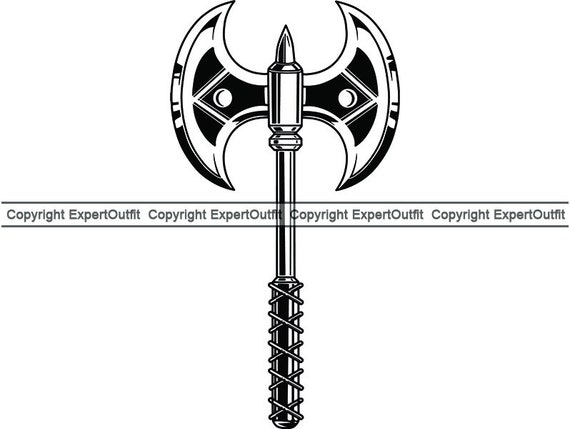 Viking Axe Double Weapon Deadly Bladed Battle War Nordic Etsy Viking Axe Double Weapon Deadly Bladed Battle War Nordic Etsy