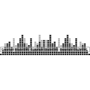 Schallwelle Audio Vibration Musik Audio Technologie Wellenform Frequenz Level Tech tec Bass Basis Design Element SVG PNG Clipart Vektor geschnitten Datei