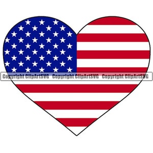 Bandeira em formato de coração dos Estados Unidos América Americano EUA EUA Norte País Mundo Nacional Nação Amor Logotipo Arte Clipart Clip Art Design Gráfico