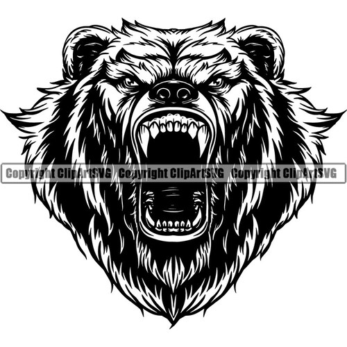 Bear Roar With Triangle Shield Illustration Design For Tribal Tattoo Vector  With White Background Royalty Free SVG Cliparts Vectors And Stock  Illustration Image 149062391