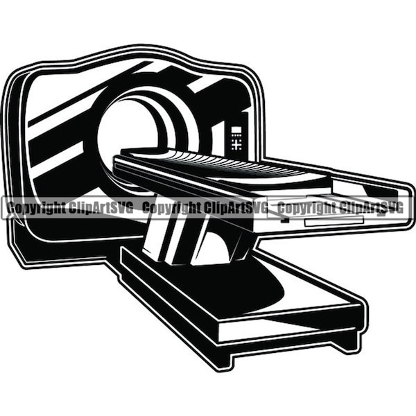 Radiology #1 MRI Medical Medicine Hospital Technology Scan Health X-ray Doctor Scanner .SVG .PNG Clipart Clipart Vector Cut Cutting