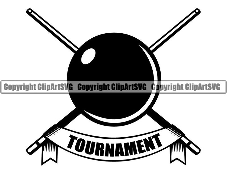 Billiards Pool Logo #67 Que Stick Eight 8 Nine 9 Ball Snooker Competition  Tournament Sports Game .SVG .PNG Clipart Vector Cricut Cut Cutting - 