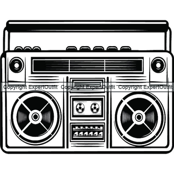 Radio Boombox #4 Vintage Boom Box Cassette Tape Player Recorder