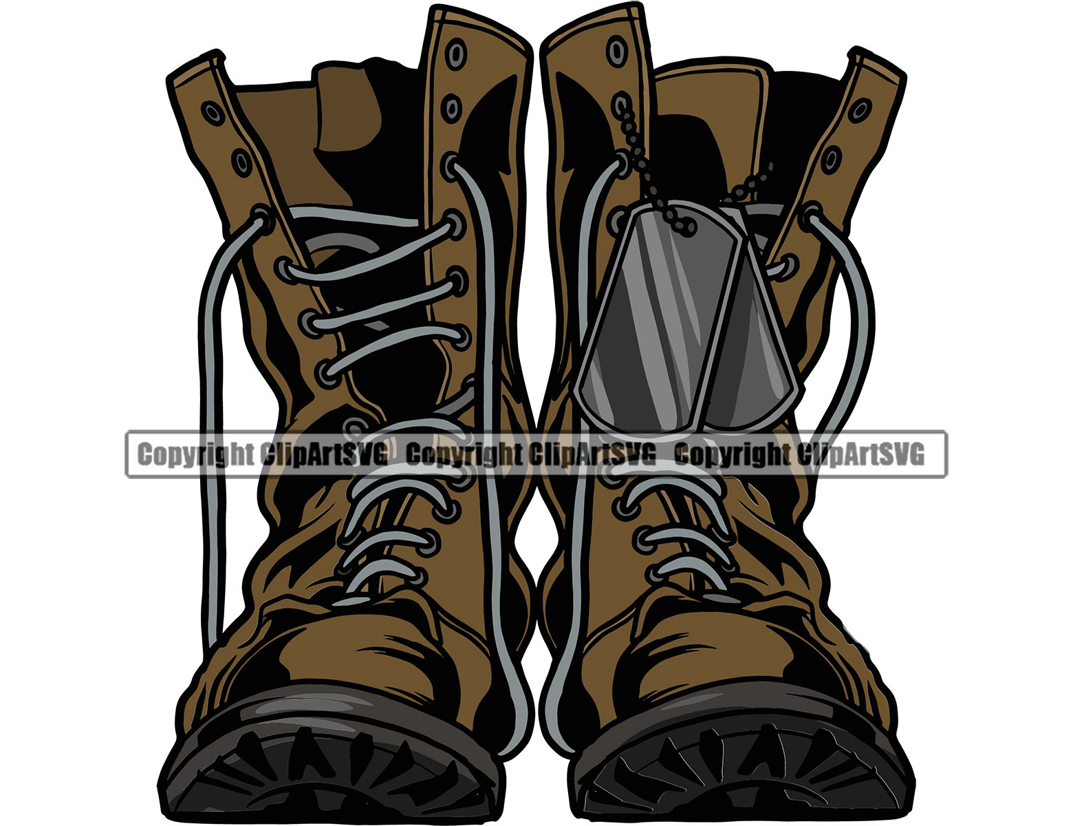 Military Boots Dog Tags Fallen Soldier Vet War Hero Army US Etsy