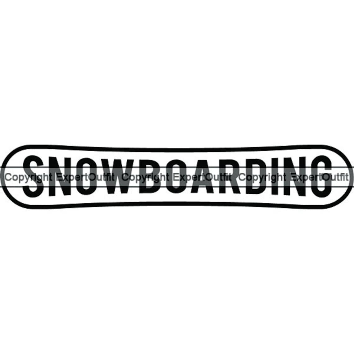 Snowboarding Snowboard Snowboarder Snow Board Text Word Type Etsy