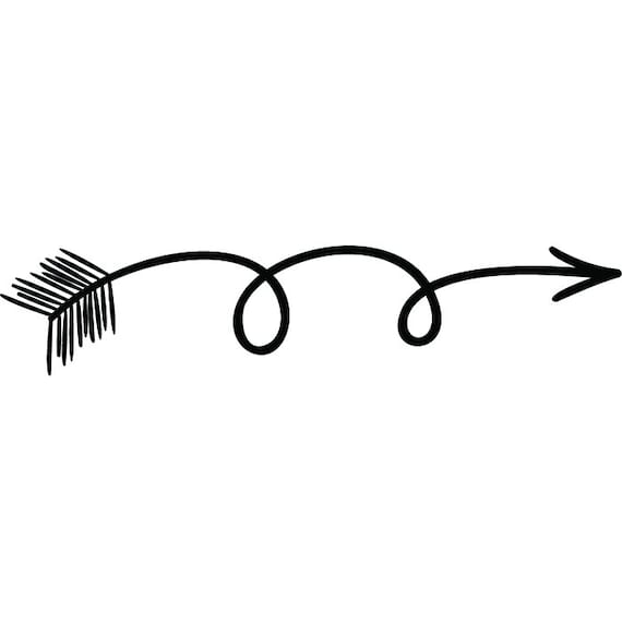 Download Doodle Ding 10 Arrow Curls Loop Line Break Cute Quote Design Etsy