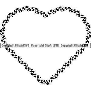 Bandeira quadriculada coração amor quadro verificador corrida corrida piloto competição esporte vencedor vitória auto carro motocross arte svg png clipart corte vetorial