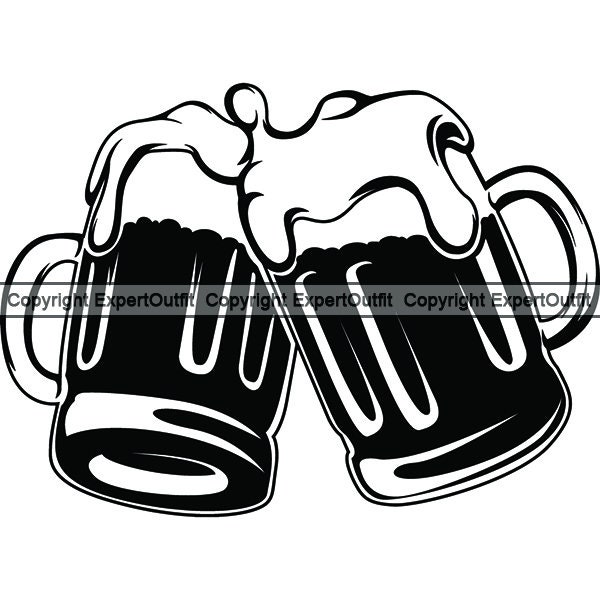 Beer Mug #10 Cheers Celebrate Drinking Glass Stein Bar Suds Foam Pub Drink Alcohol Ale Cold Logo .SVG .PNG Clipart Vector Cricut Cut Cutting