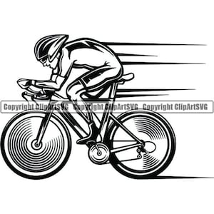 Fahrradrennen #3 Zyklus Radfahren Radfahrer Fahrrad Triathlet Sport Olympia Rennen 10 Geschwindigkeit Design Logo.SVG .PNG Clipart Vektor Cricut Cut Cutting