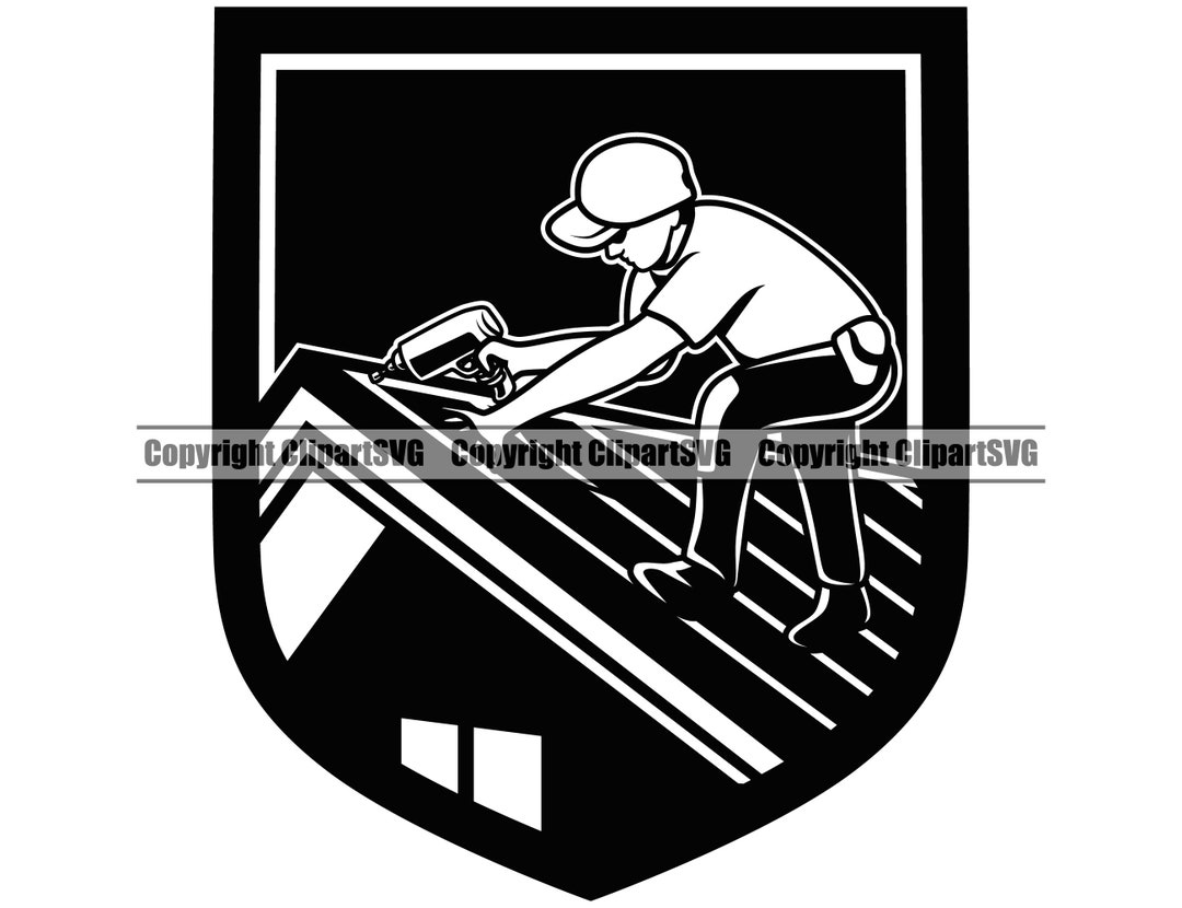 Roof Roofer Roofing Construction Build Builder Handyman Work Tool Fix