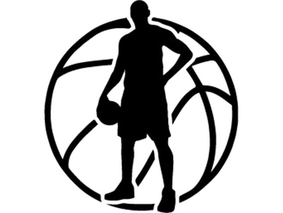 Download Basketball Logo 7 Player Ball Hoop Net Ball Sports Game Icon | Etsy