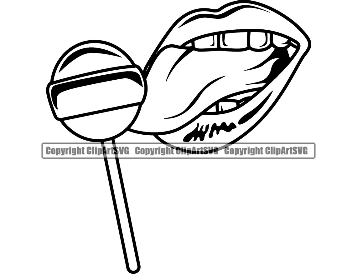 Sexy Woman Suck Sucking Lick Licking Lollipop Lip Mouth Love Etsy