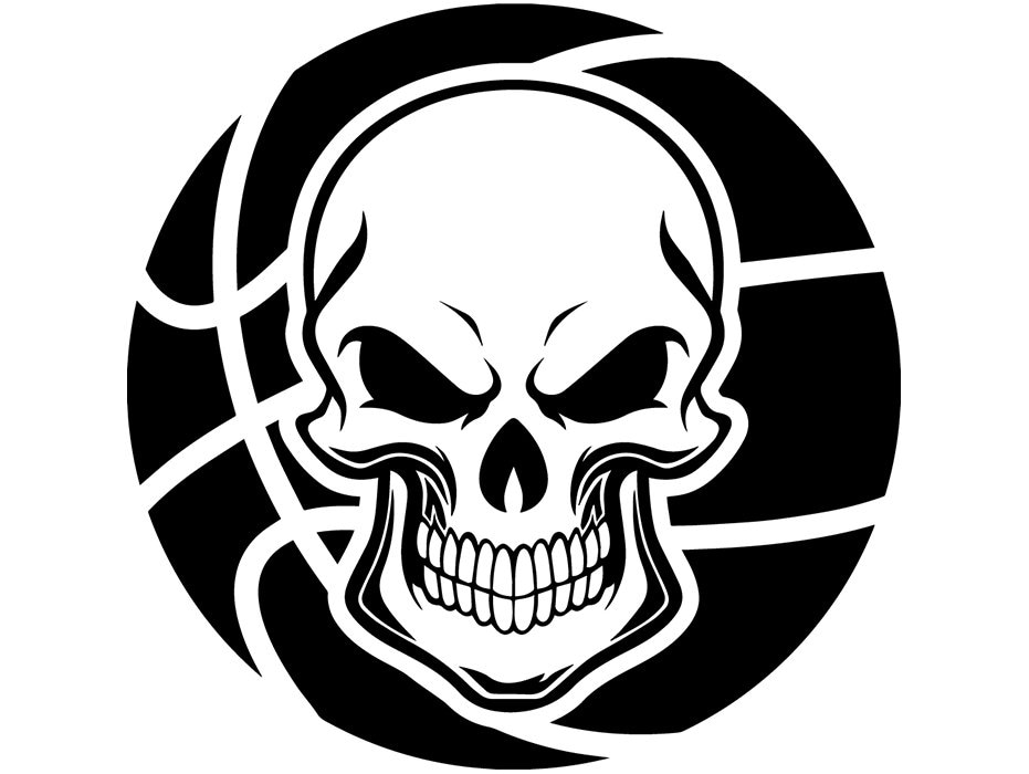 Basketball Logo #13 Skull Player Ball Hoop Net Ball Sports Game Icon