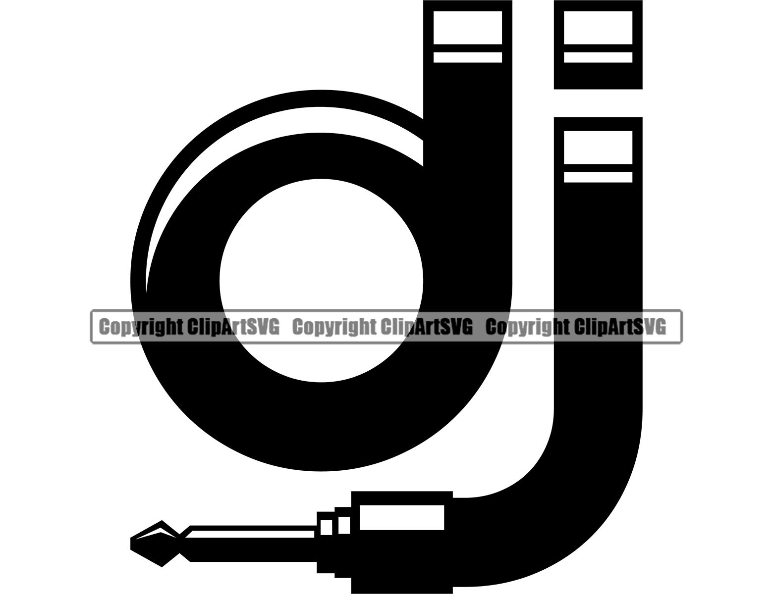 DJ Disc Jockey Audio Plug Music Cord Cable Turntable Record Etsy