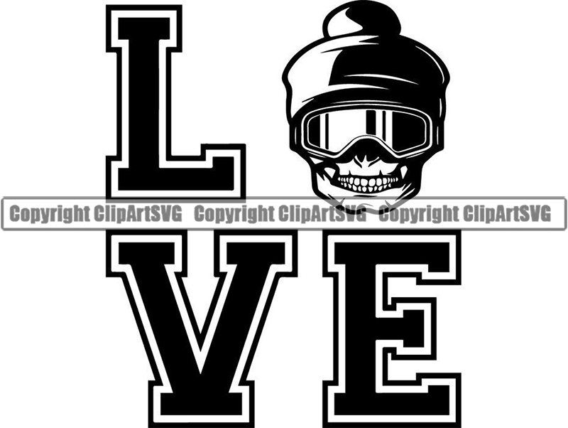Love Snow Skiing 9 Equipment Snowboarding Mask Skier Ski Etsy