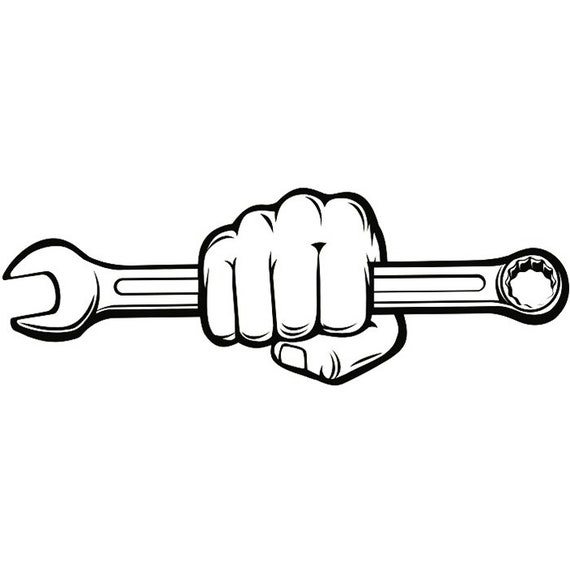 Тату эскизы гаечный ключ